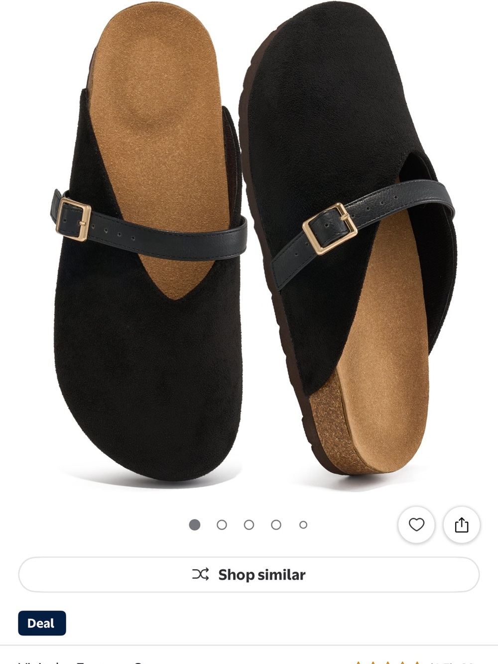 Size 12 Women’s Black Suede Adjustable Slide Sandals